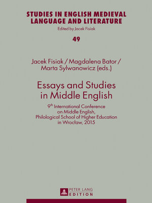 cover image of Essays and Studies in Middle English